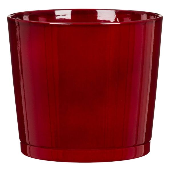 Dark Red - Cover Pot - 13cm